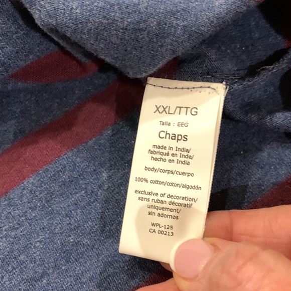 Chaps XXL/TTG soft cotton pullover shirt. This is a 2X big & tall fits large see - Picture 11 of 16